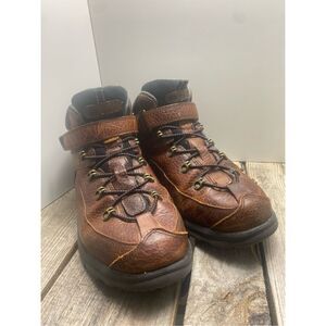 Dr. Comfort Vigor Brown Leather Hiking Boots Men’s Size 9W Wide Orthopedic Outdo